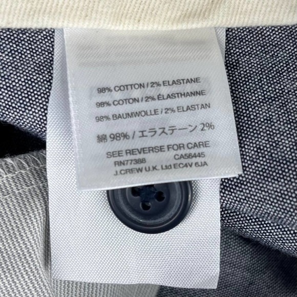 J. Crew‎ 484 Slim-fit Cotton Chino Pant Size W33 L32 New With Tags - Picture 10 of 11